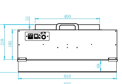 FFU风机过滤单元 615×615 洁净室天花FFU（内转子400铝叶轮）